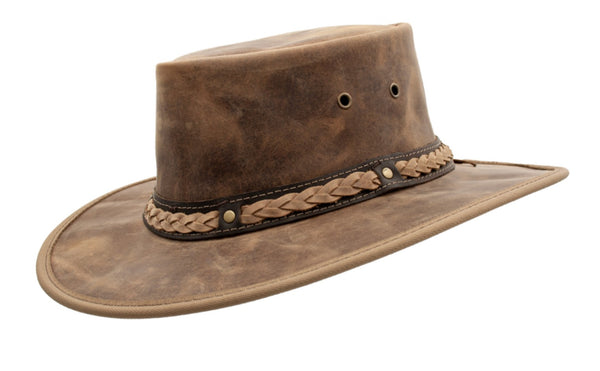 BARMAH HAT 1022HC - Squashy Bronco - Cooper Crossing Hatband - Hickory