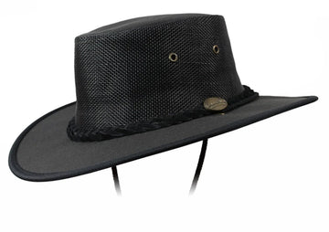 BARMAH HAT 1057BL - Canvas Drover - Black
