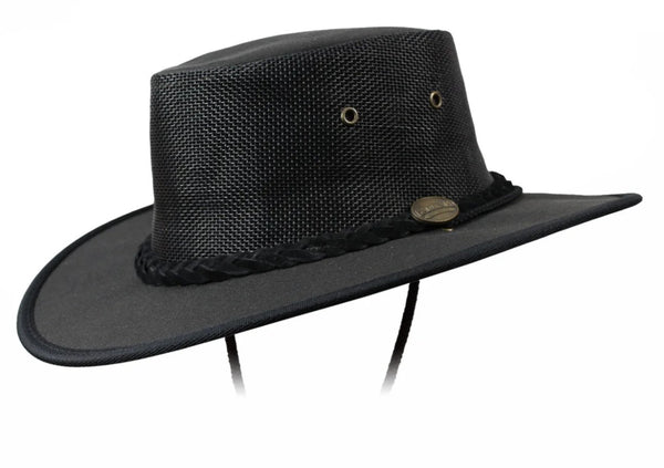 BARMAH HAT 1057BL - Canvas Drover - Black