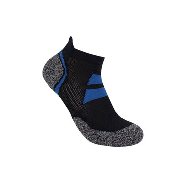3G-Bamboo Ankle Sock 02 - BLACK / BLUE