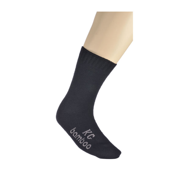 KG-Bamboo Men's Work Sock 01 - BLACK