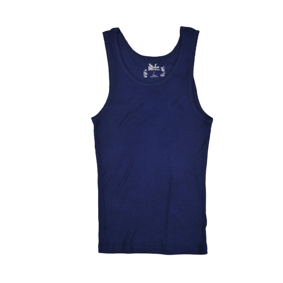 KG-Bamboo Men's Singlet 01 - NAVY