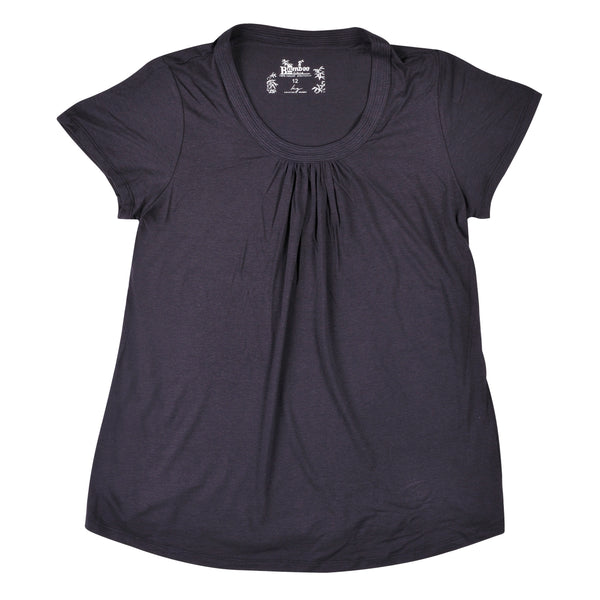 KG-Women's Bamboo Tee Shirt 07 - NAVY