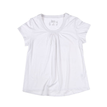 KG-Women's Bamboo Tee Shirt 06 - WHITE