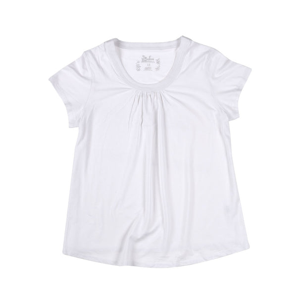 KG-Women's Bamboo Tee Shirt 06 - WHITE